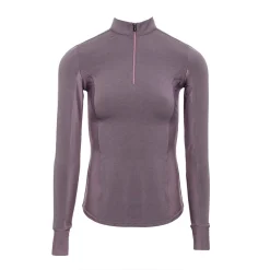 AA CleanCool Langarmshirt mit halbem Reißverschluss