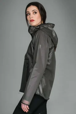 AA Transparente & Wasserdichte Damenjacke