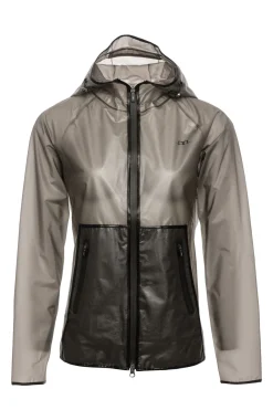 AA Transparente & Wasserdichte Damenjacke