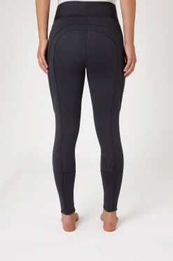Active Damen Winter Vollbesatzreitleggings mit Handytasche
