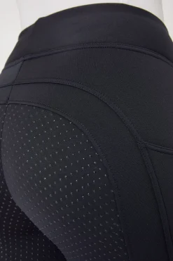 Active Damen Winter Vollbesatzreitleggings mit Handytasche