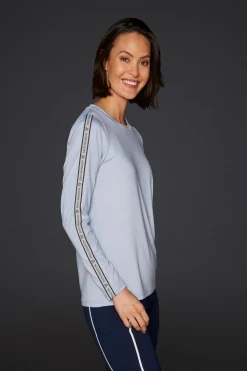 Active Stripe Damen Funktionsshirt mit langem Arm