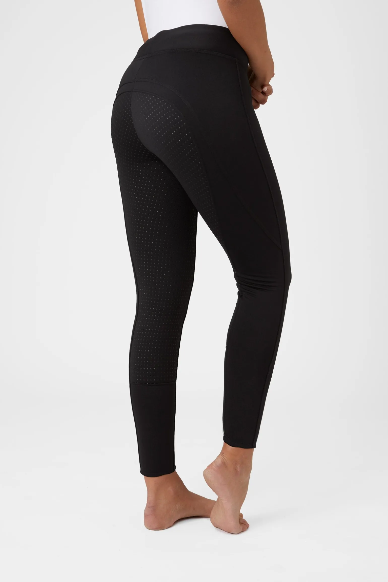 Active Winterreitleggings mit Vollbesatz und Silikon-Grip für Damen