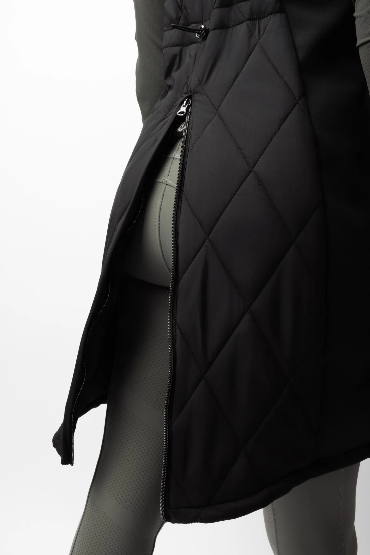 Agnetha Damen lange wattierte Weste