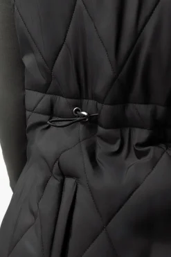 Agnetha Damen lange wattierte Weste