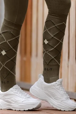 Argyle atmungsaktive Reitsocken