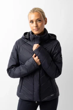 Aurora Gefütterte Damen Parka Reitjacke mit abnehmbarem Rock