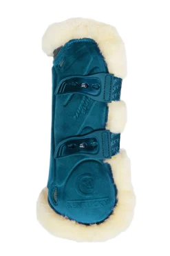 Bamboo Elastik Gamaschen mit veganem Lammfell