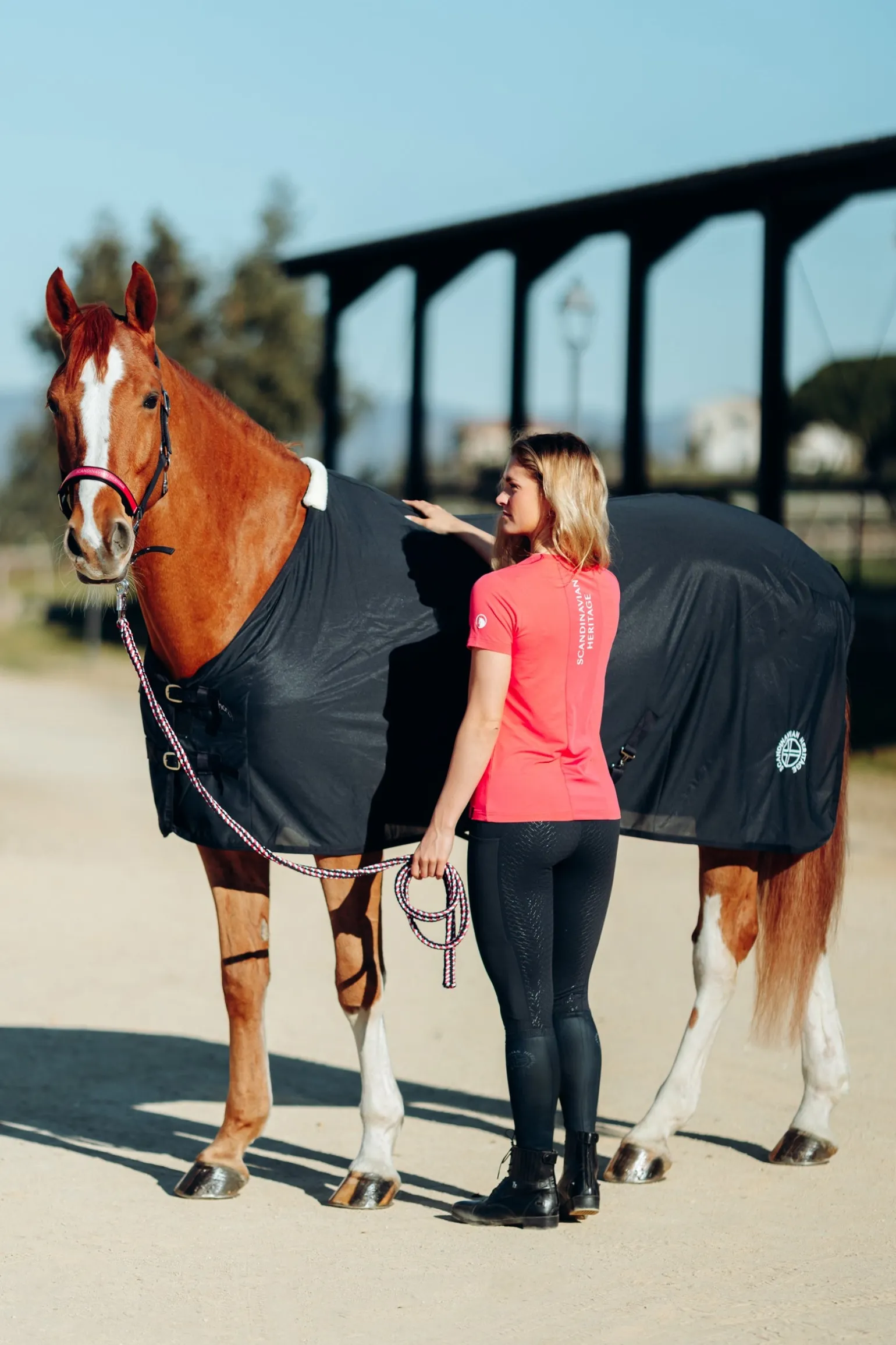 Bedruckte Reitsocken mit schmalem Schaft