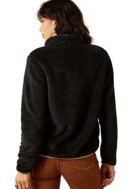 Berber Snap Damenpullover mit halber Knopfleiste