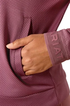 Breathe Damen Sweatshirt mit 1/2 Reißverschluss