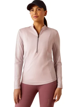 Breathe Damen-Funktionsshirt mit langen Ärmeln und 1/4 Reißverschluss