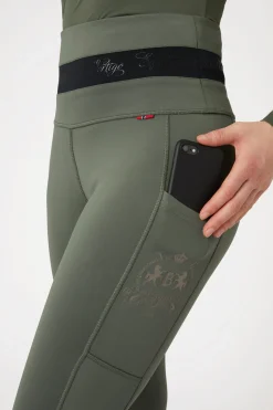 Caitlin Damen High Waist Reitleggings mit Vollgrip