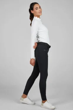 Ceelina Damen Reitleggings mit Vollbesatz in Lederoptik