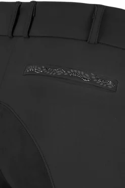 Ceelina Damen Reitleggings mit Vollbesatz in Lederoptik