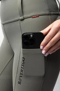 Chiara Vollbesatzreithose mit Kompression und Hybrid-Design