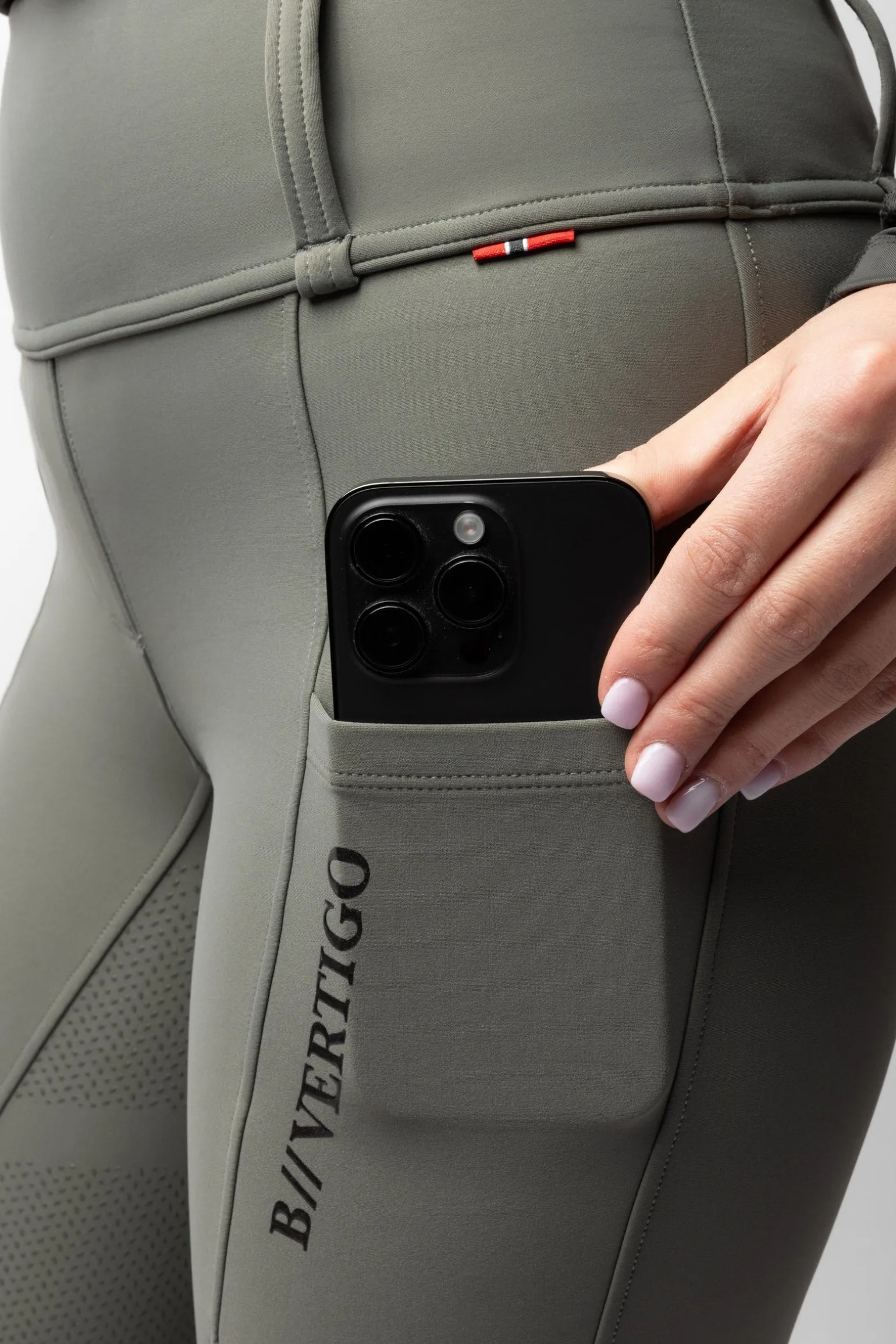 Chiara Vollbesatzreithose mit Kompression und Hybrid-Design