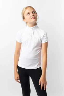 Christel Kinder Turniershirt mit Kurzarm und Rüschen