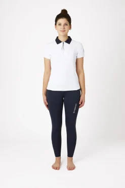 Claudine Damen Kurzarm-Poloshirt
