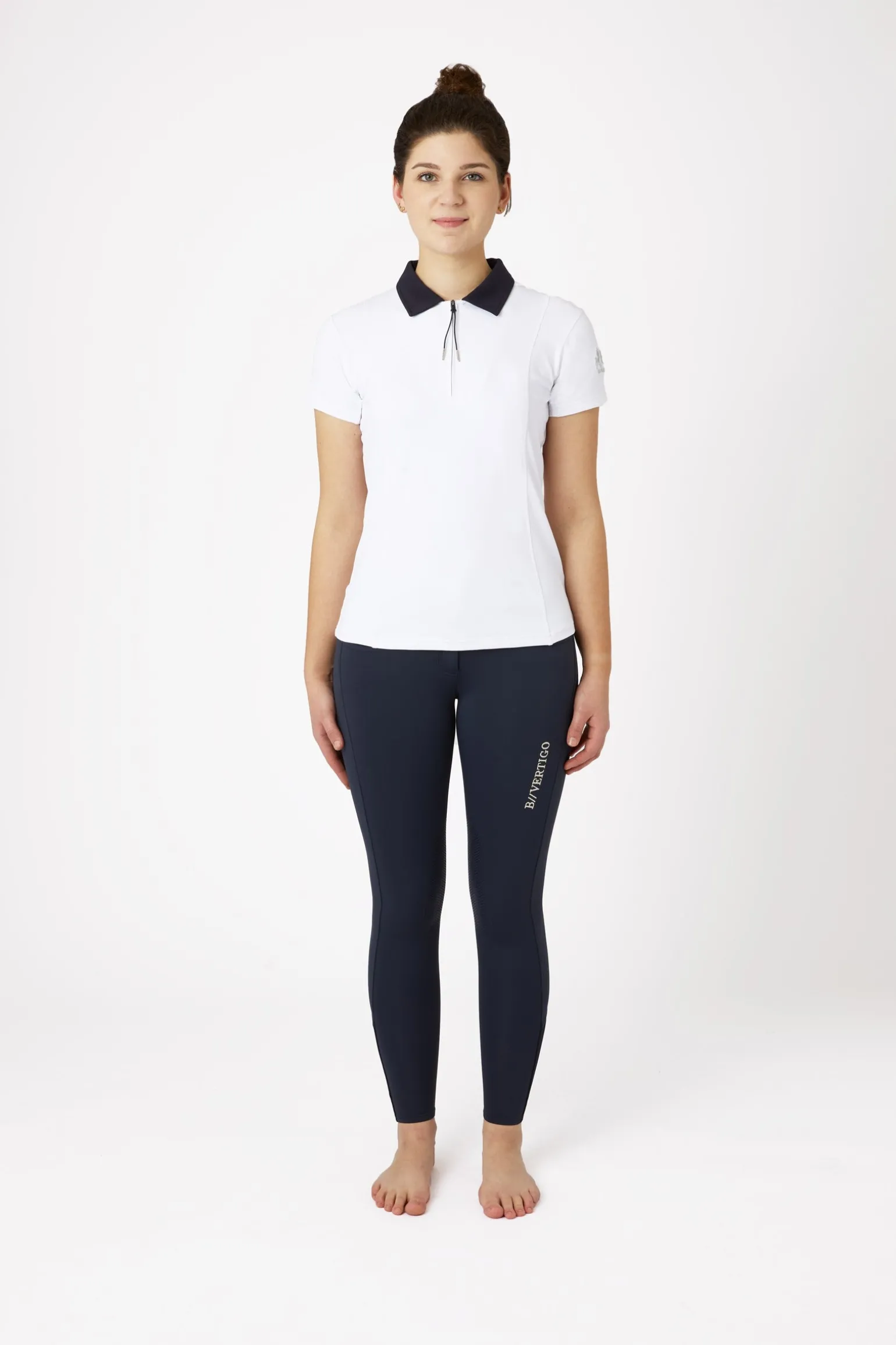 Claudine Damen Kurzarm-Poloshirt