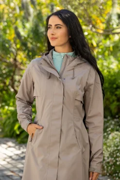 Damen Lange Regenjacke Grace