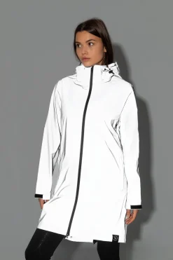 Damen reflektierender Regenmantel