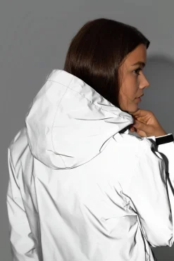 Damen reflektierender Regenmantel