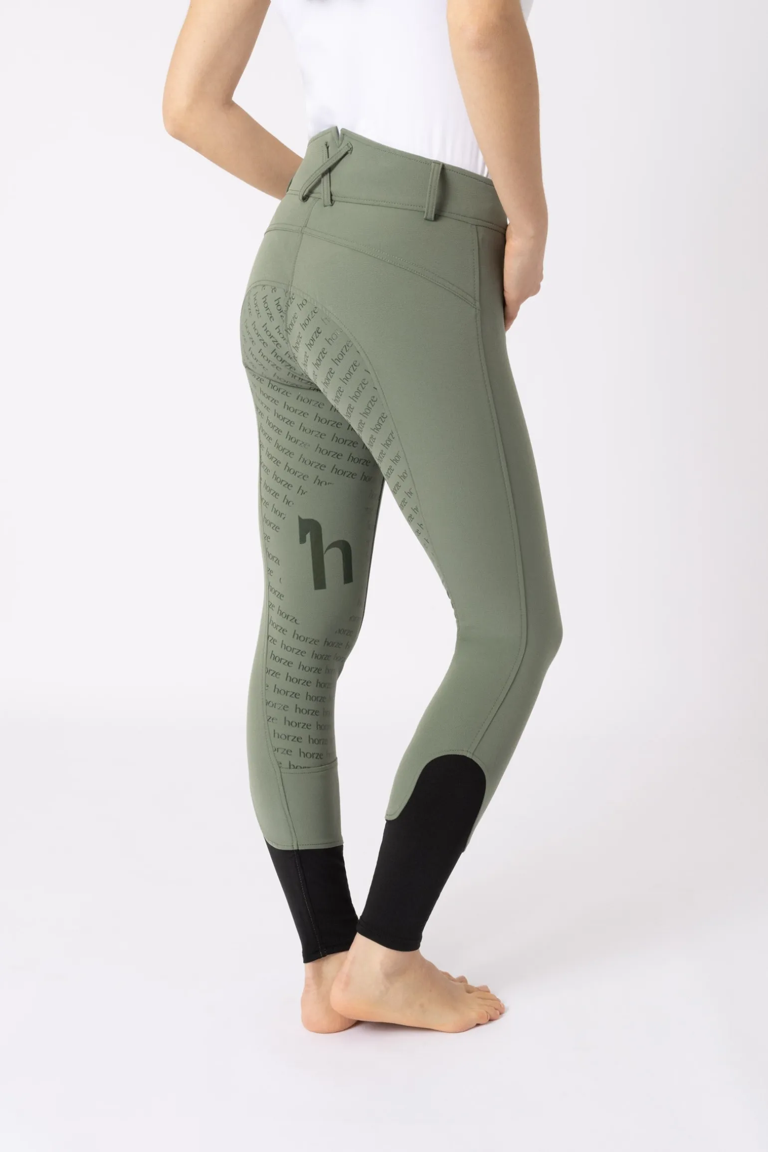 Damen Reithose mit Silikonvollbesatz und hohem Bund