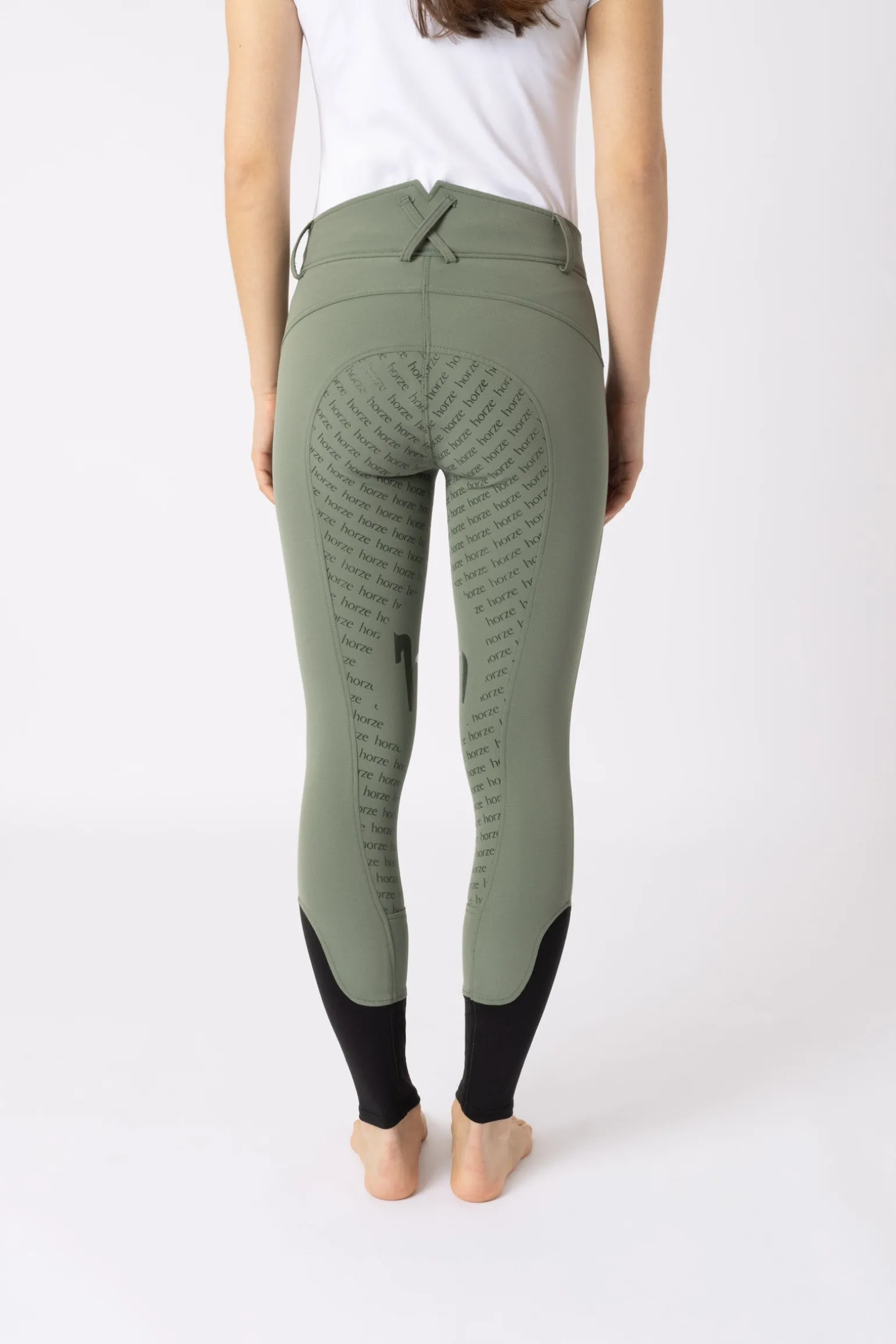 Damen Reithose mit Silikonvollbesatz und hohem Bund