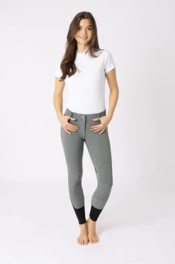 Damen Reithose mit Silikonvollbesatz und hohem Bund