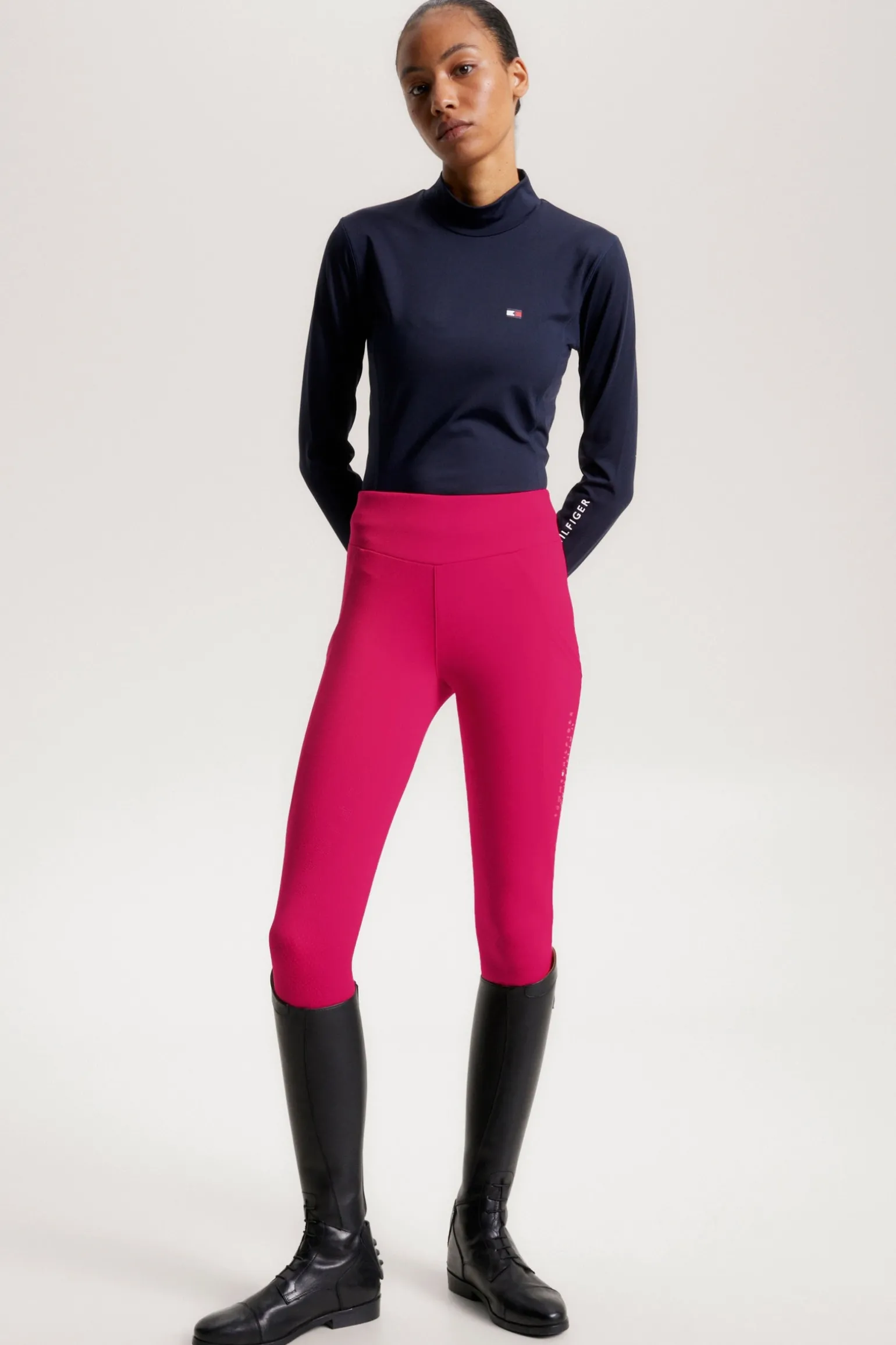 Damen Rollkragen Langarmshirt