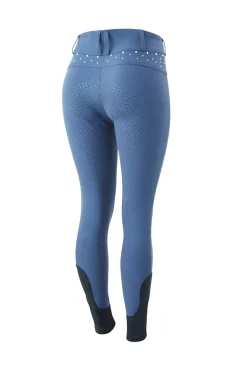 Damen Vollbesatzreithose mit hohem Bund und Kristallen