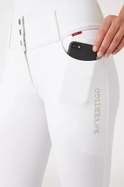 Damenreithose Meghan mit hohem Bund und Vollbesatz UPF 50+