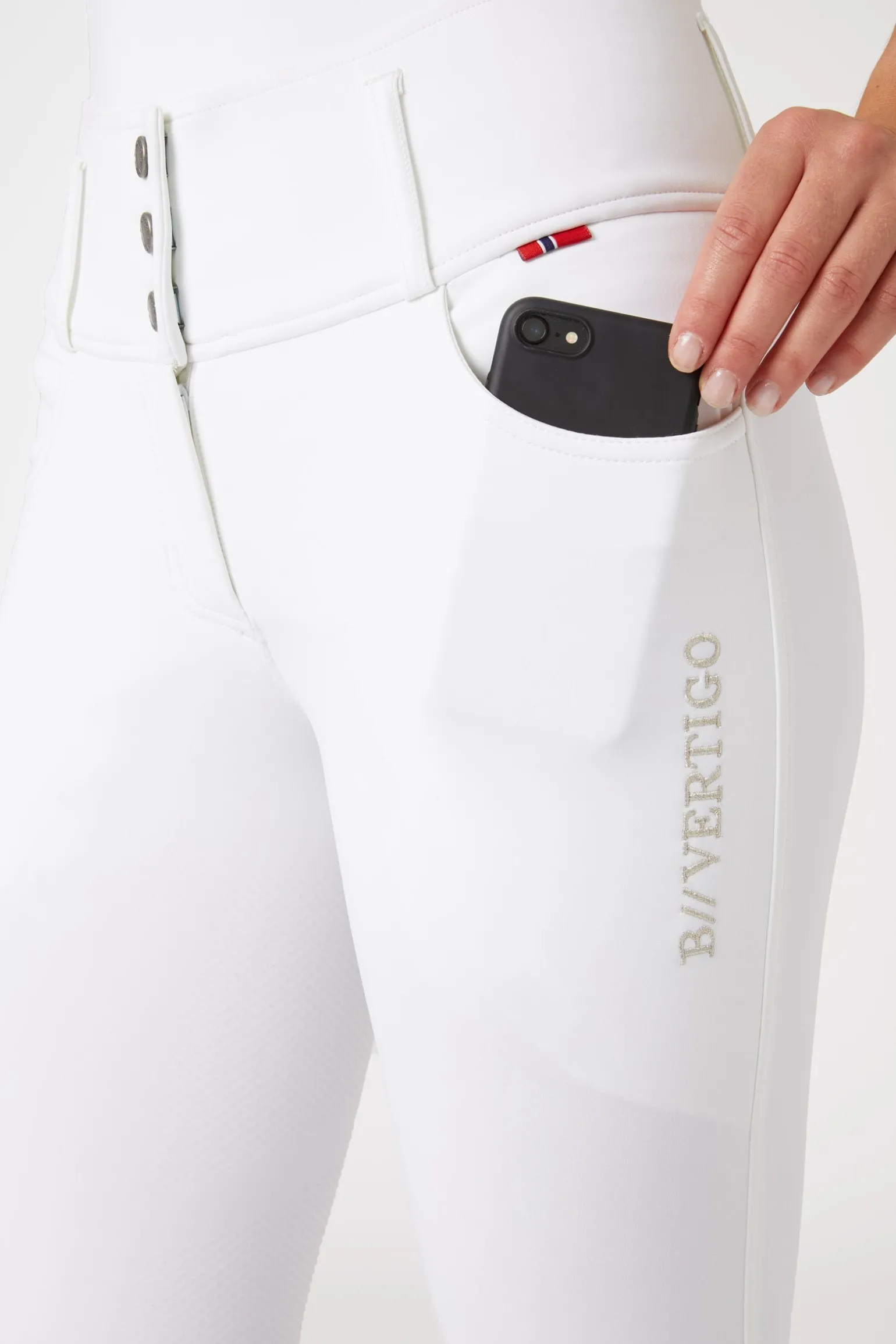 Damenreithose Meghan mit hohem Bund und Vollbesatz UPF 50+