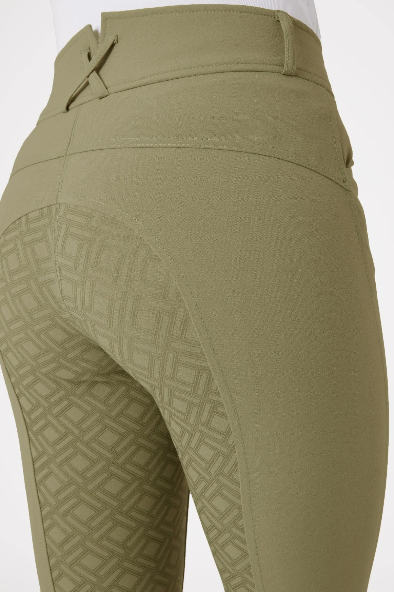 Damenreithose mit Vollbesatz und hohem Bund