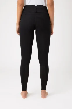 Daniela Damenreithose mit Kniebesatz aus Synthetikleder