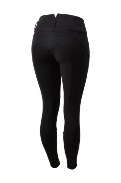 Daniela Damenreithose mit Kniebesatz aus Synthetikleder