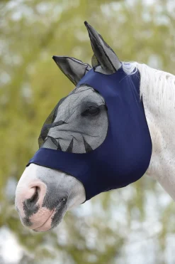 Deluxe Stretch Bug Fliegenmaske mit Ohren