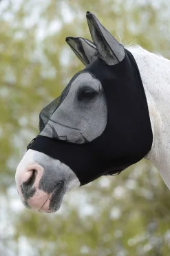 Deluxe Stretch Bug Fliegenmaske mit Ohren