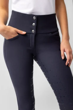 Desiree Damenreithose mit hohem Bund und Silikongrip-Vollbesatz, UPF 50+