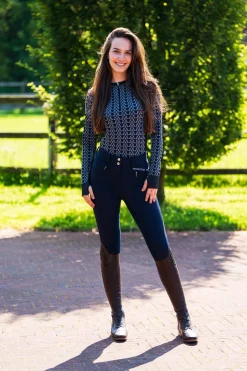 Diana Damen Kniebesatzreithose