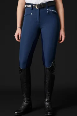 Diana Damen Vollbesatzreithose mit Kunstleder
