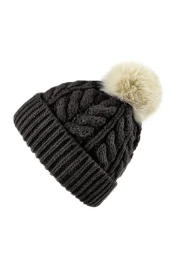 Dune Mütze mit Fake-Fur-Bommel