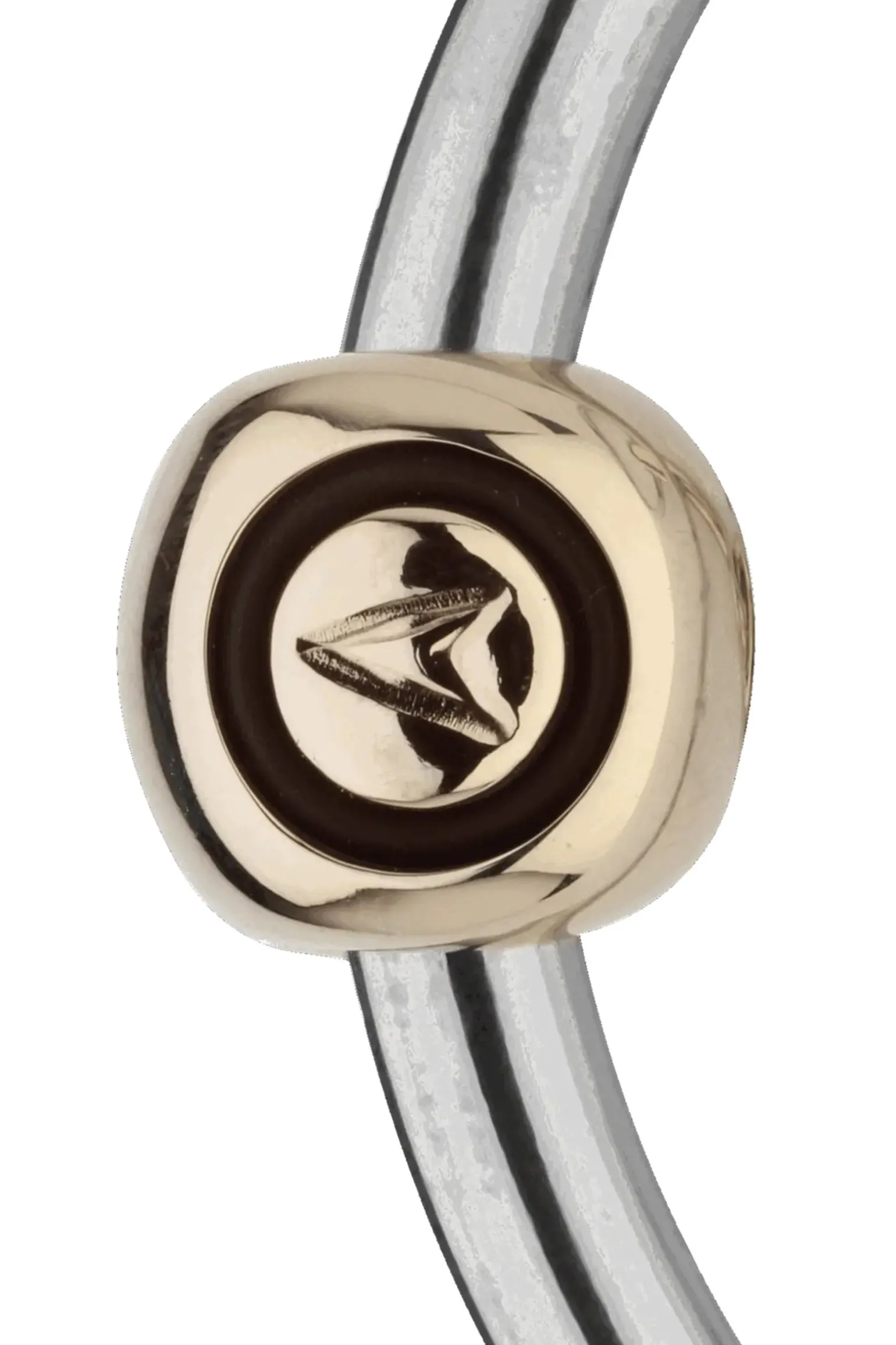 Dynamic RS D-Ring Gebiss Hunter, 14 mm, einfach gebrochen, Sensogan, 70 mm D-Ring