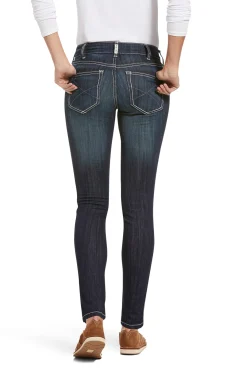 Ella R.E.A.L Damen Stretch Skinny Jeans mit mittelhohem Bund