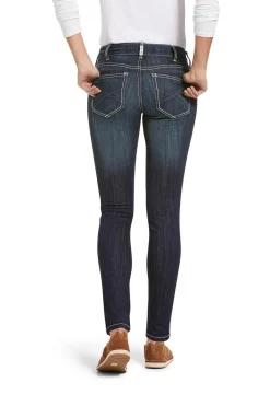Ella R.E.A.L. Outseam Damen Skinny Jeans mit mittlerer Bundhöhe