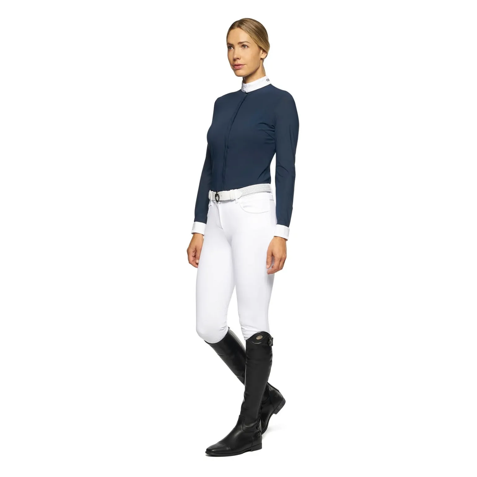 Embroidery Damen Tunier-Langarmshirt