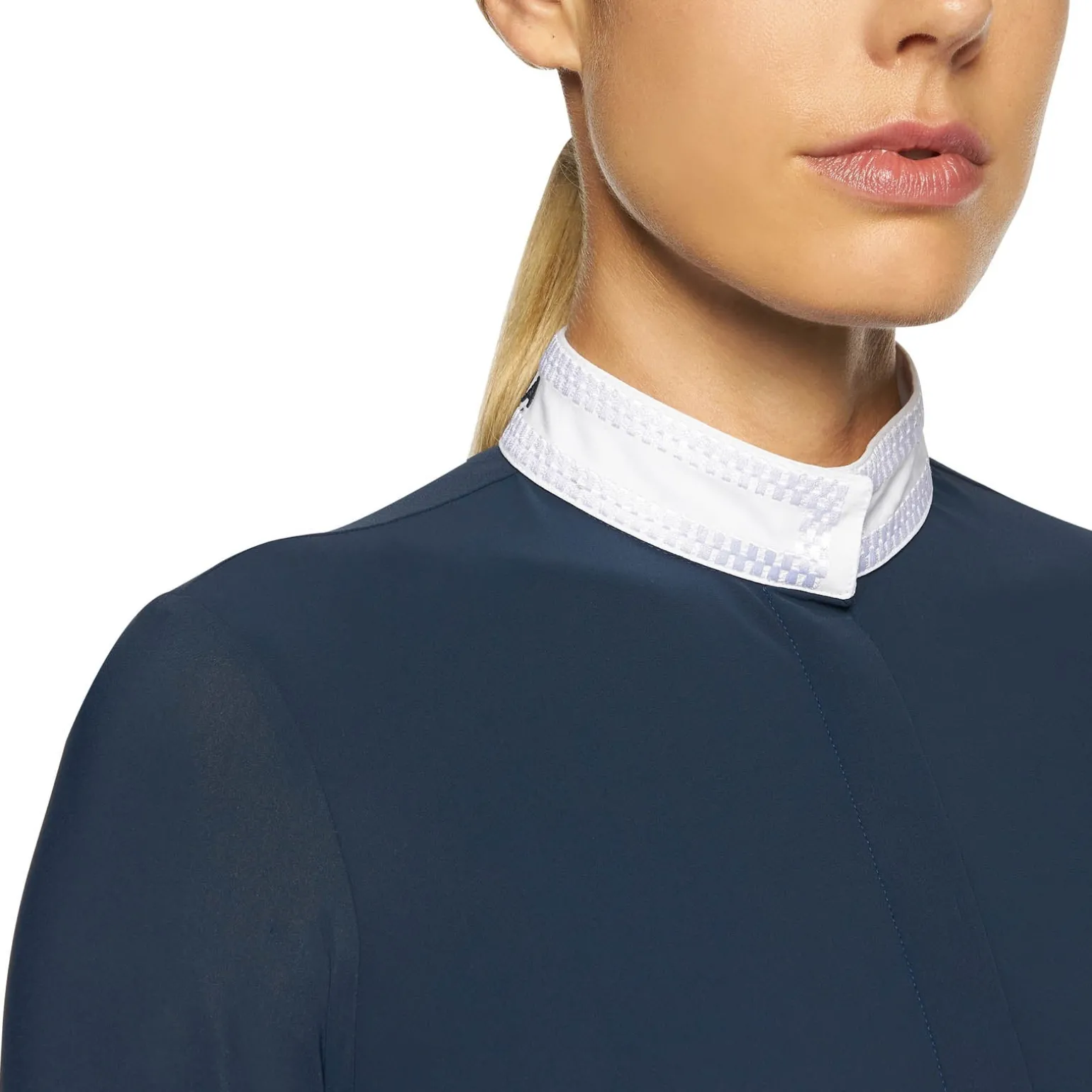 Embroidery Damen Tunier-Langarmshirt