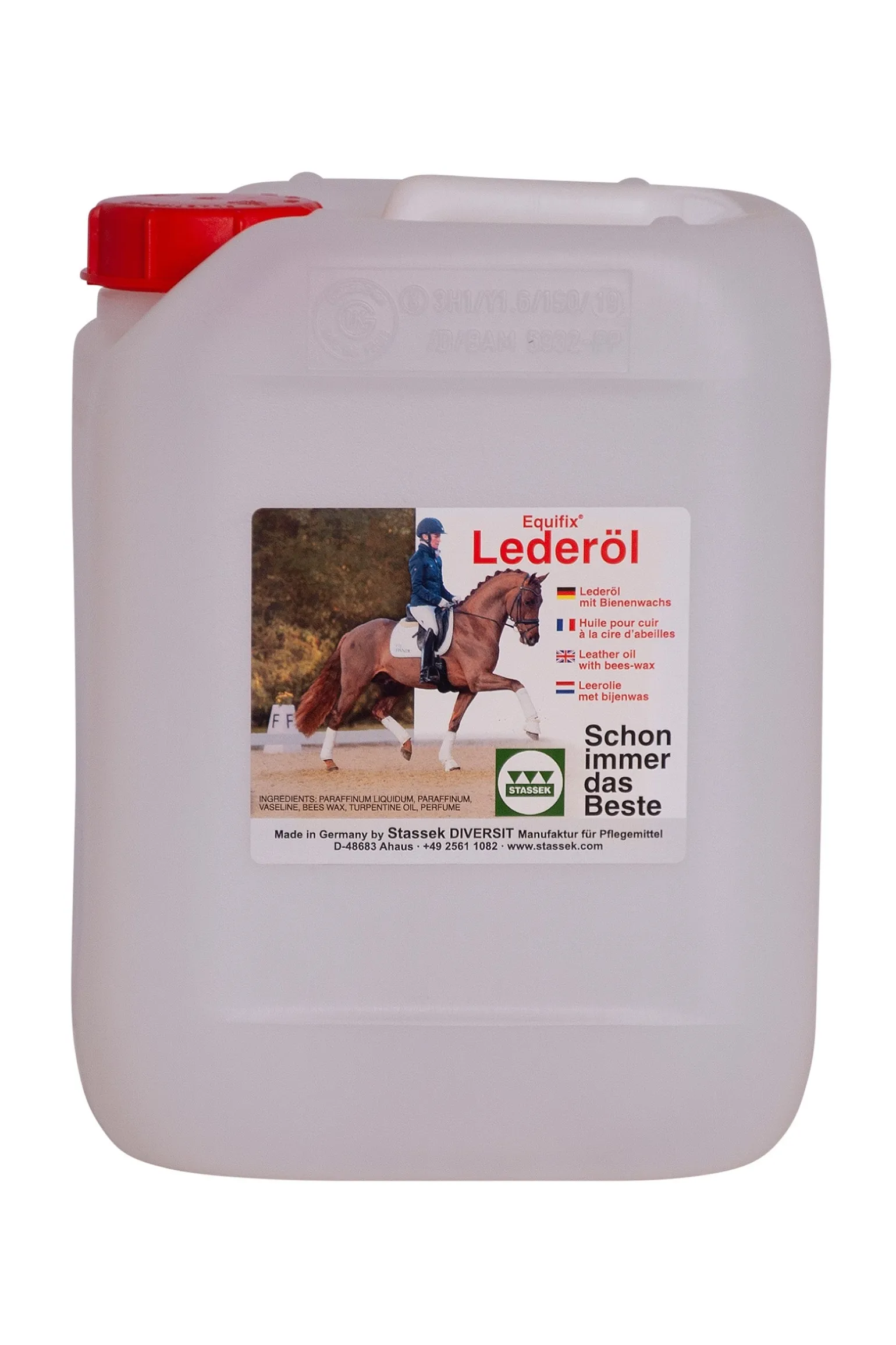 Equifix Lederöl mit Bienenwachs, 5 Liter