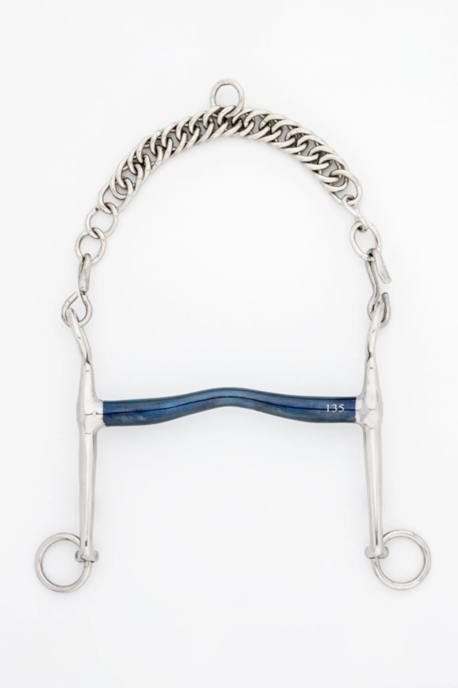 ergonomische Dressurkandare mit Zungenfreiheit, 14 mm